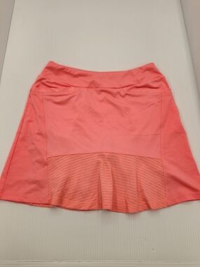 Tail Coral Pink Athletic Skirt with Mesh Hem